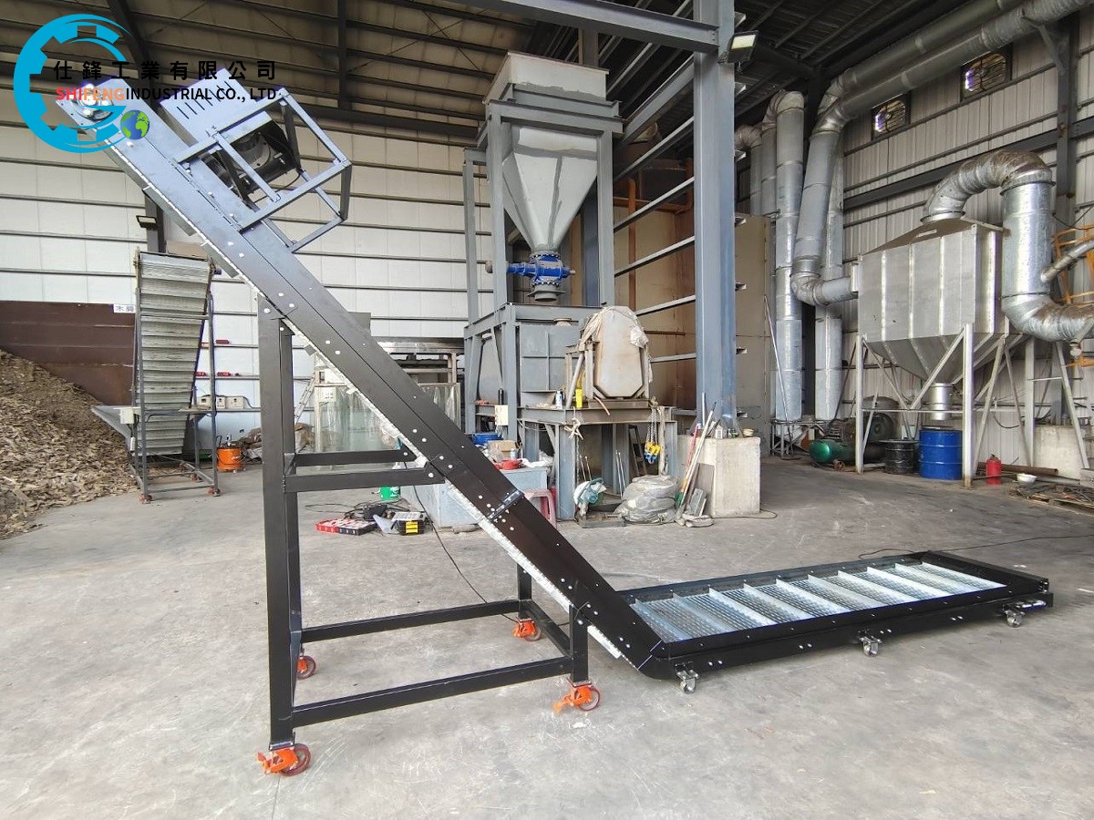 整廠鏈鈑鐵帶爬升輸送機