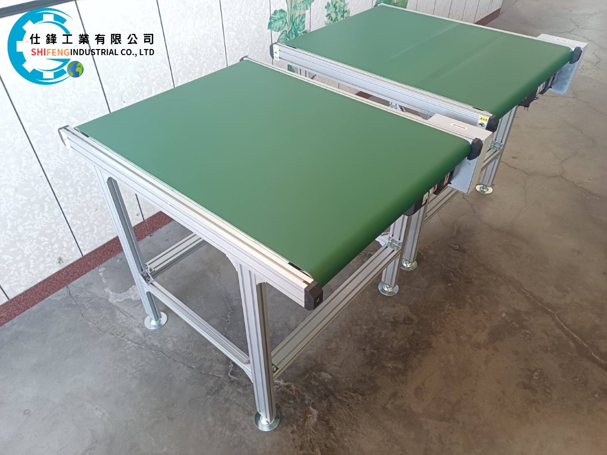 鋁擠型皮帶式平面輸送機