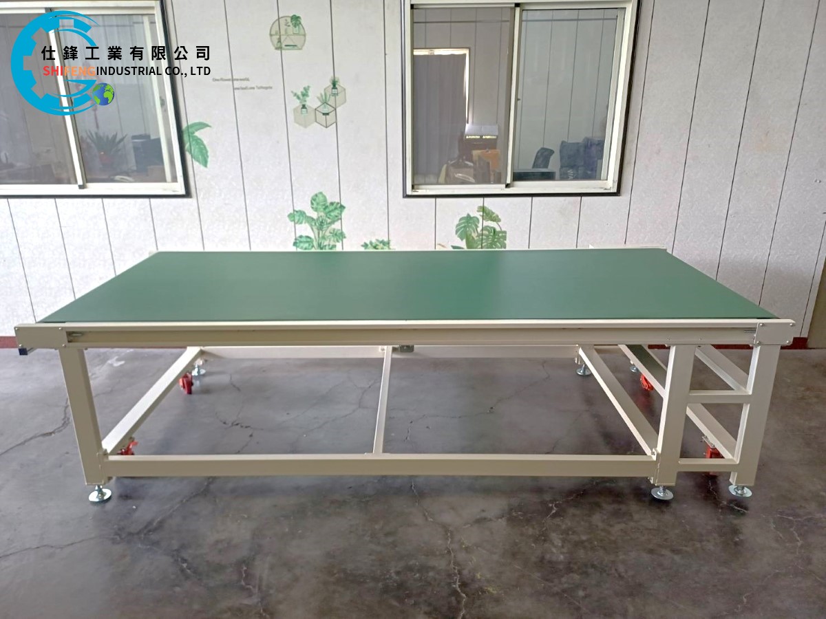 鋼鈑烤漆皮帶式平面輸送機