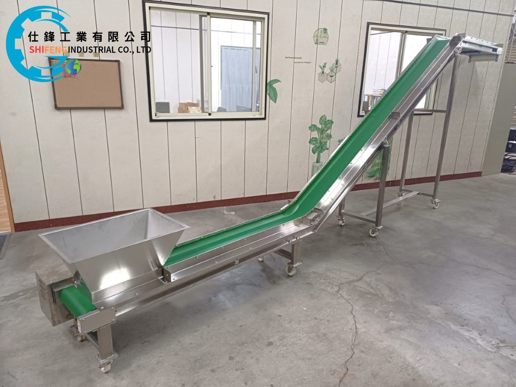 不銹鋼Z型爬升皮帶式輸送機&客戶案例一