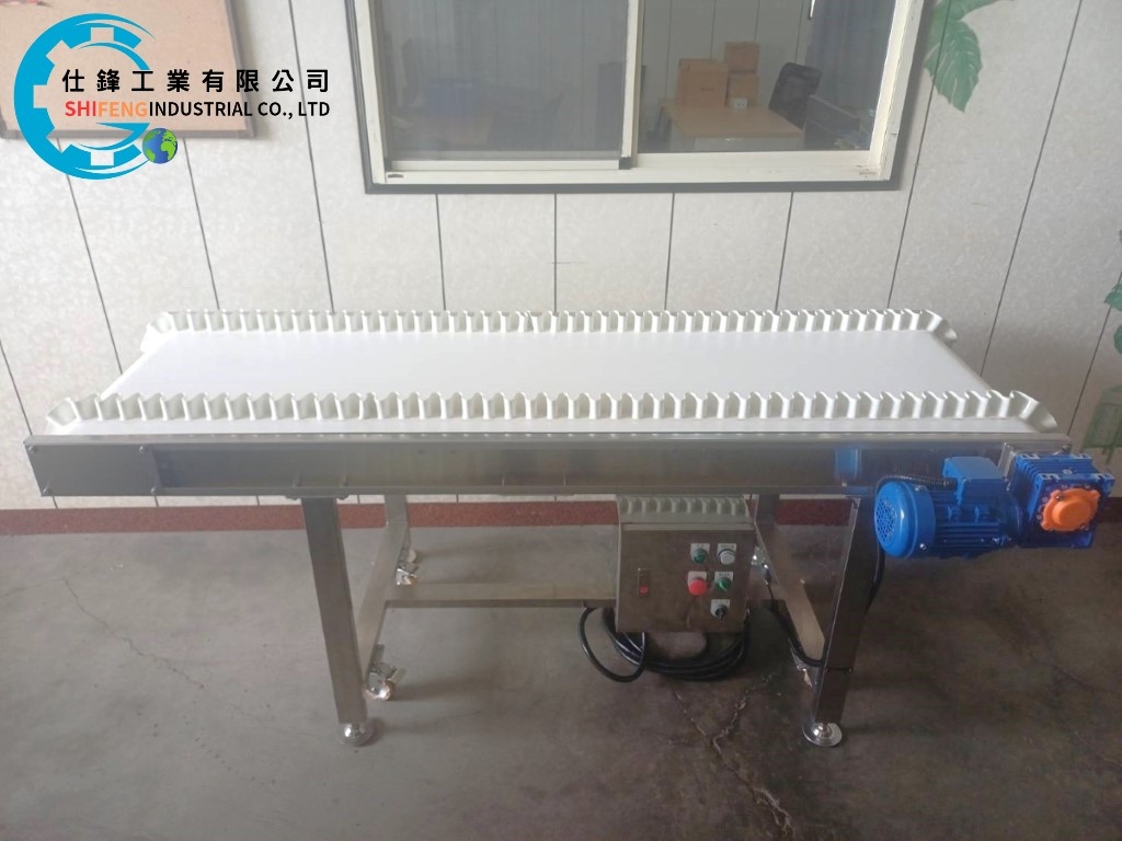 不銹鋼食品皮帶加群邊輸送機